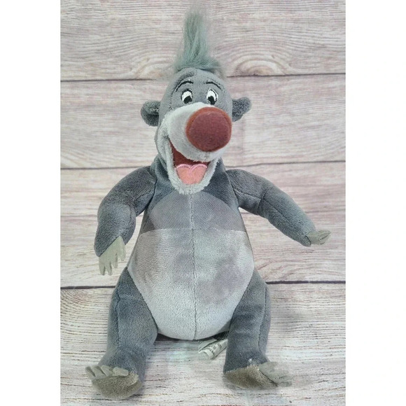 Disney Other - Disney Store The Jungle Book Plush Baloo Stuffed Animal Toy Bear Gray 7"